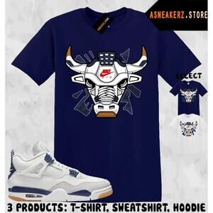 Tee Shirt Matching Aj 4 Sb Navy To Match Bulls 23 T-Shirt
